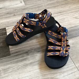 Teva Original Dorado Sandal Blue Multi Blue Orange